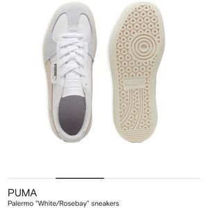 PUMA Palermo Women's White and Rosebay Sneakers